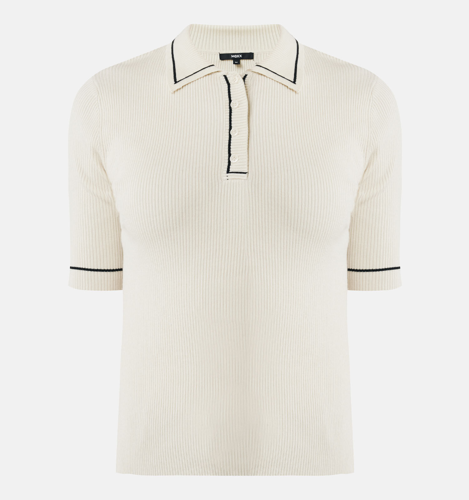 Mexx Ecru Gebreide polo Dames Truien Online op TORFS.BE