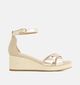 Tommy Hilfiger Metallic Mid Wedge Sandales compensées en Or pour femmes (352616)