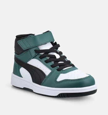 Puma Rebound High Sneakers Blauw/Groen