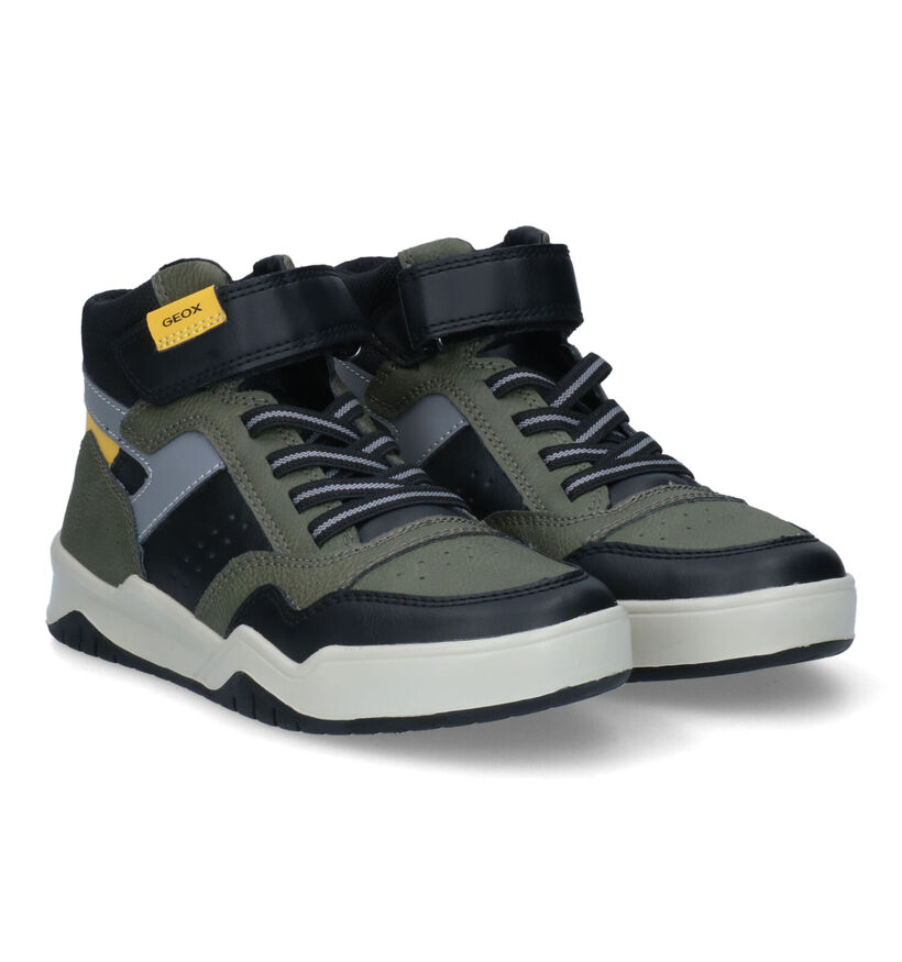 Geox Perth Zwarte Sneakers in kunstleer (312566)