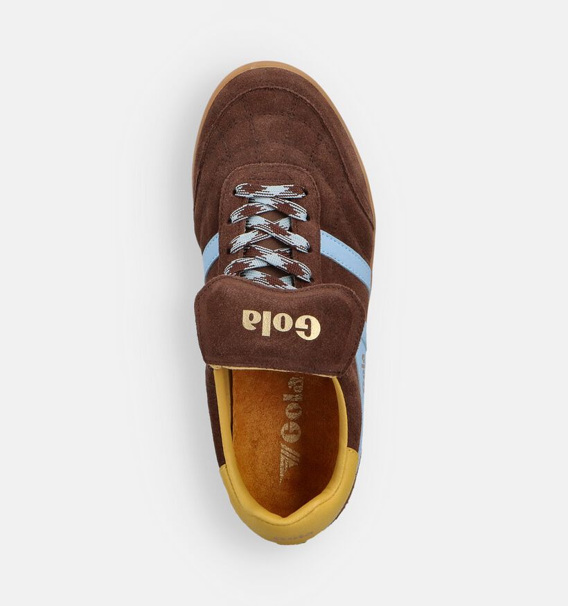 Gola Stadia 86 Baskets en Brun foncé pour femmes (360814) - pour semelles orthopédiques