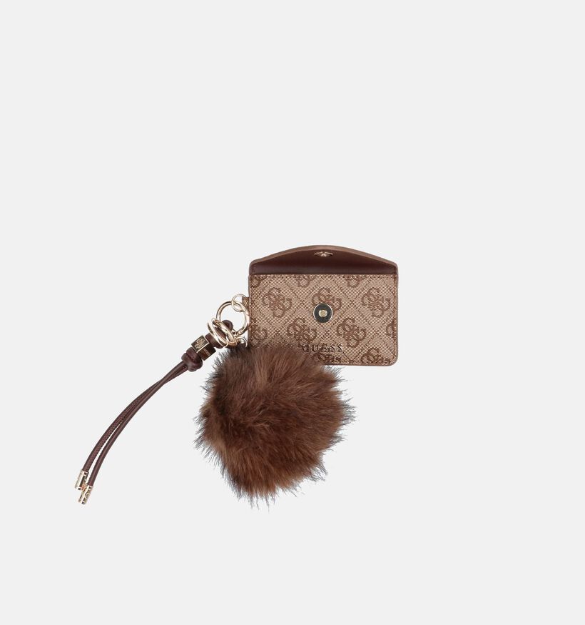Guess Latte Logo Bag Charm en Marron/Or pour femmes (381222)