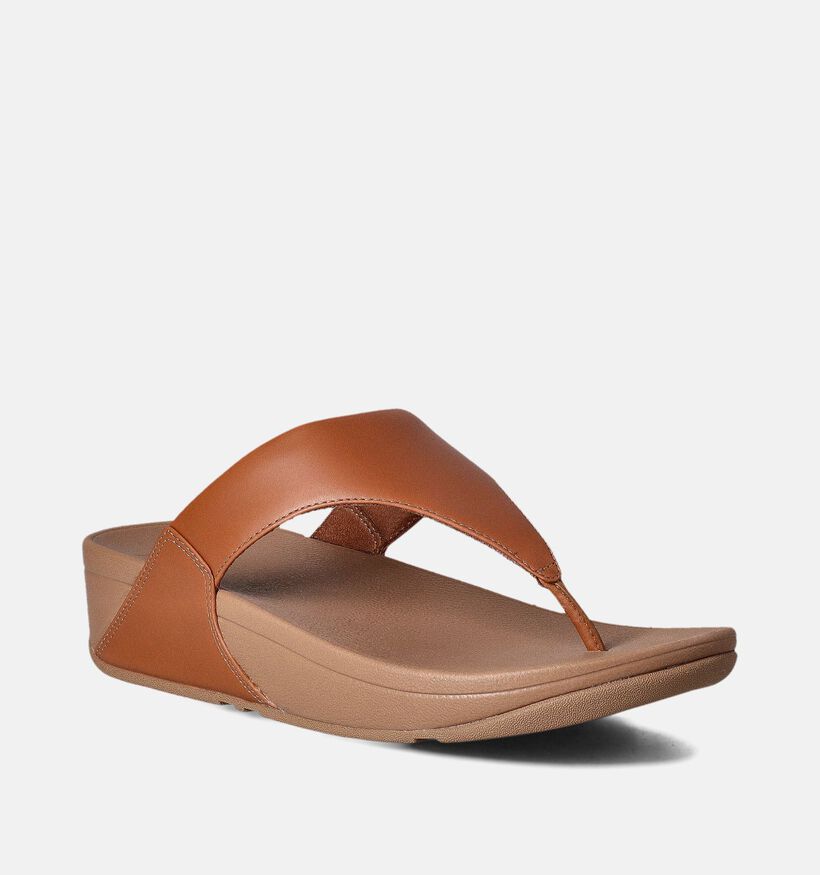 FitFlop Lulu Toepost Cognac Teenslippers voor dames (353818)