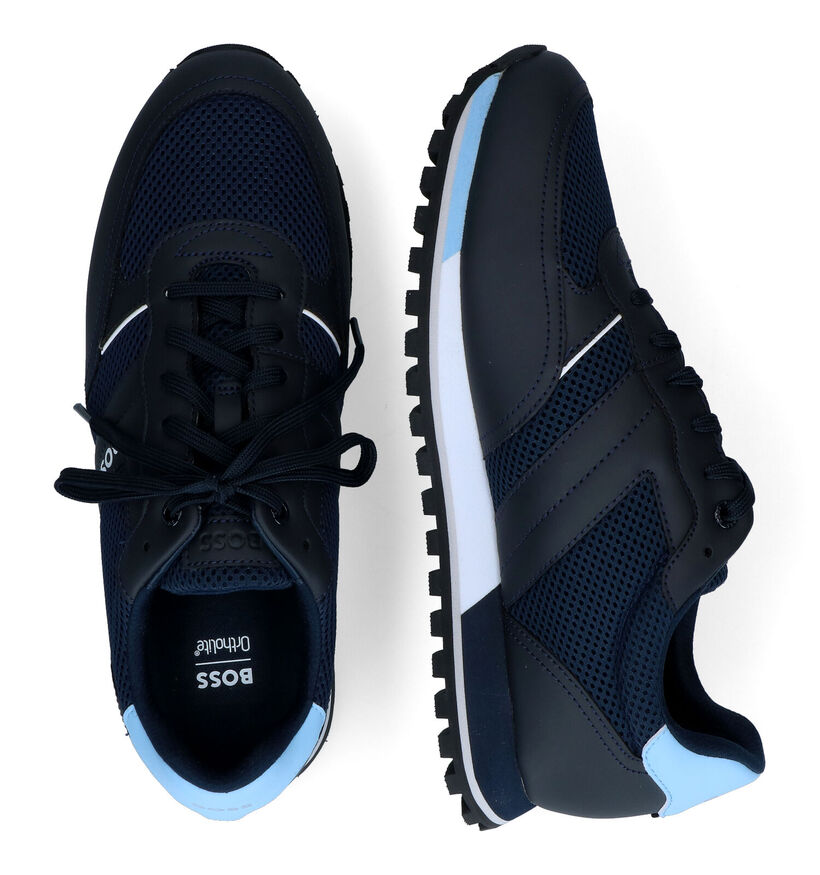 Boss Parkour Runn Chaussures à lacets en Bleu pour hommes (311060) - pour semelles orthopédiques