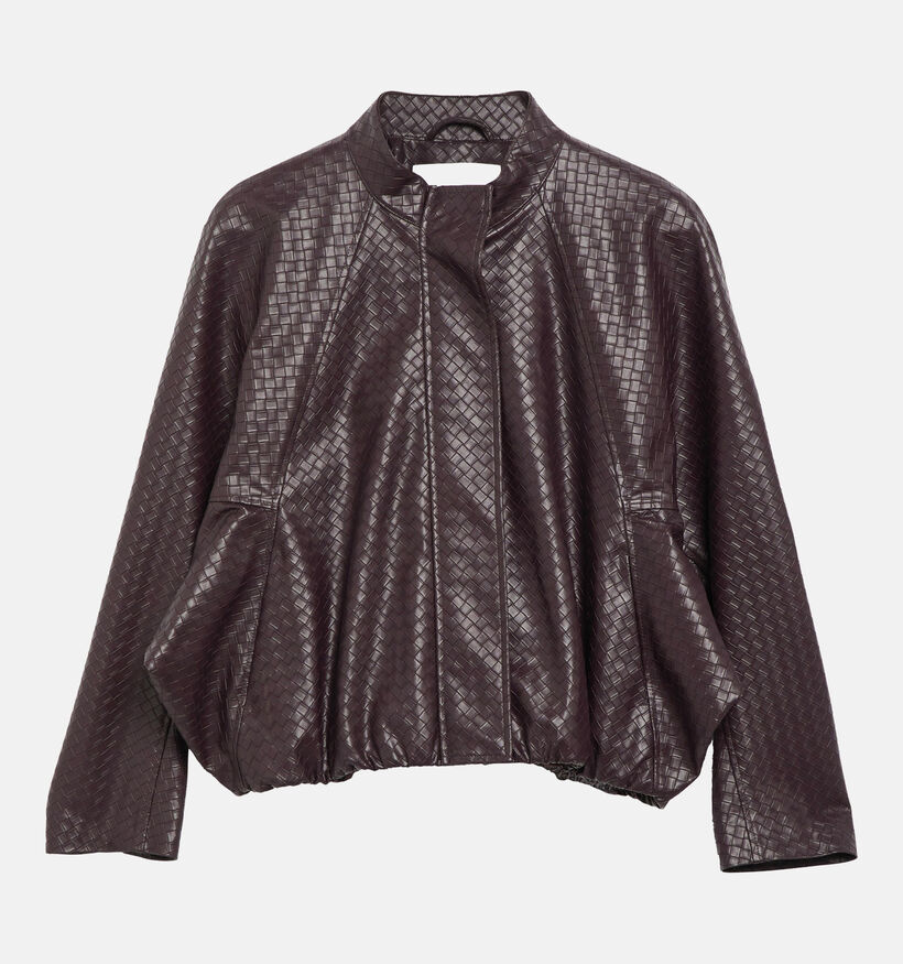 comma Manteau court en Bordeaux pour femmes (381675)