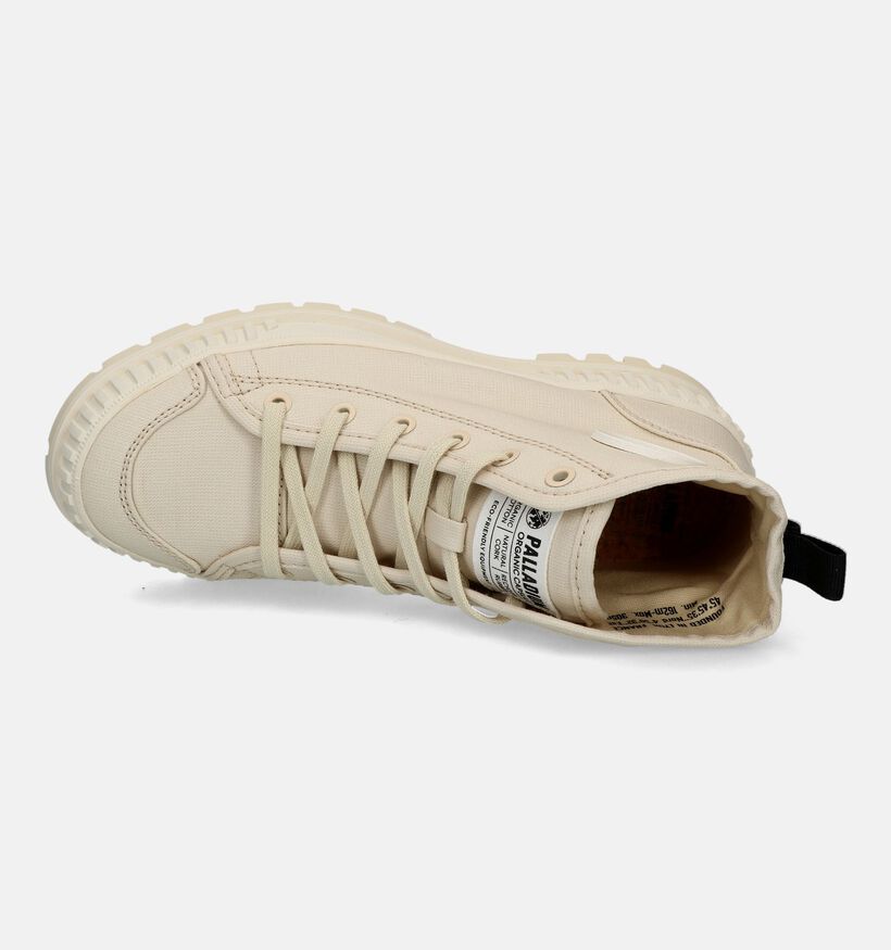 Palladium Pallashock Bottines en Blanc pour femmes (320207) - pour semelles orthopédiques