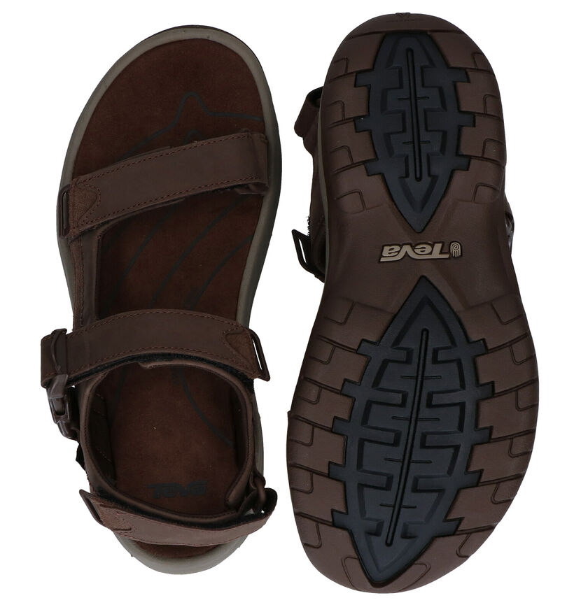 Teva Tanway Sandales en Marron en cuir (289139)