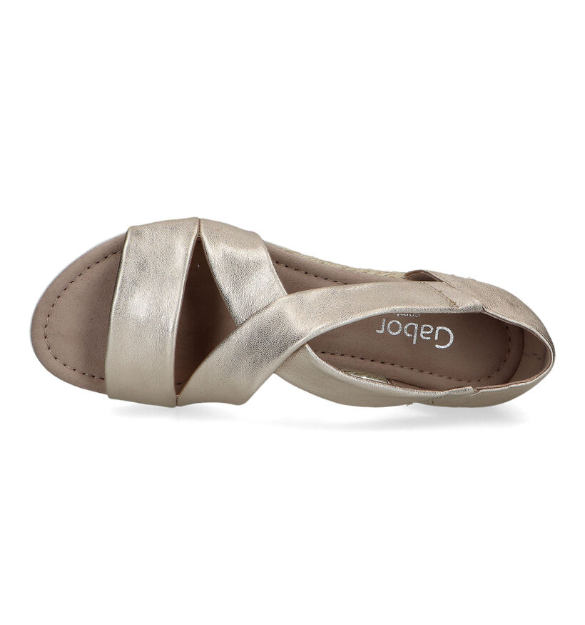 Gabor Comfort Gouden Sandalen Met Sleehak voor dames (323256)