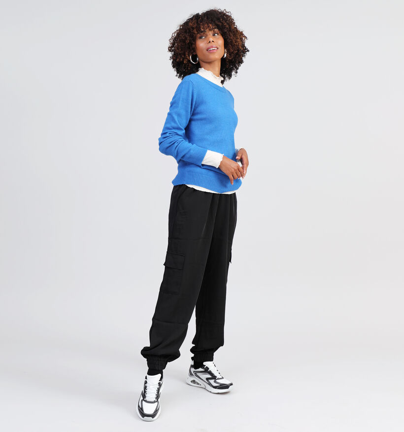 Vila Ril Pull en tricot en Bleu pour femmes (328850)