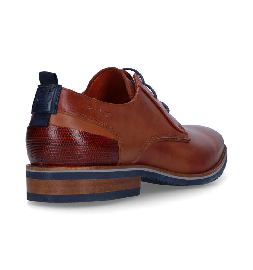 Van Lier Amalfi Chaussures classiques en Cognac pour hommes (322505)