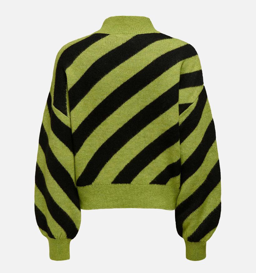 JDY Klara Pull rayé en Vert pour femmes (337238)