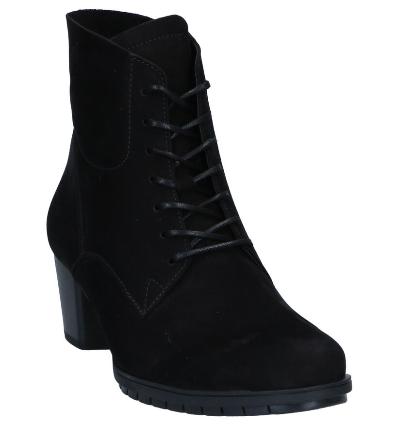 Gabor Bottillons en Noir en nubuck (297478)