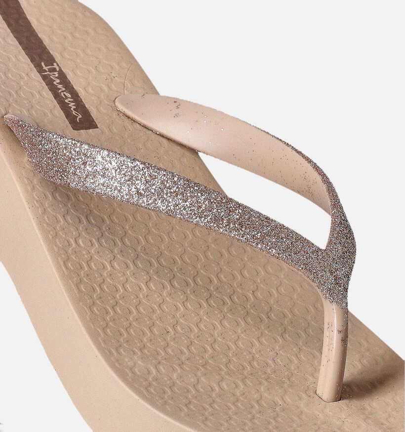 Ipanema Beige Teenslippers met plateau voor dames (356318)