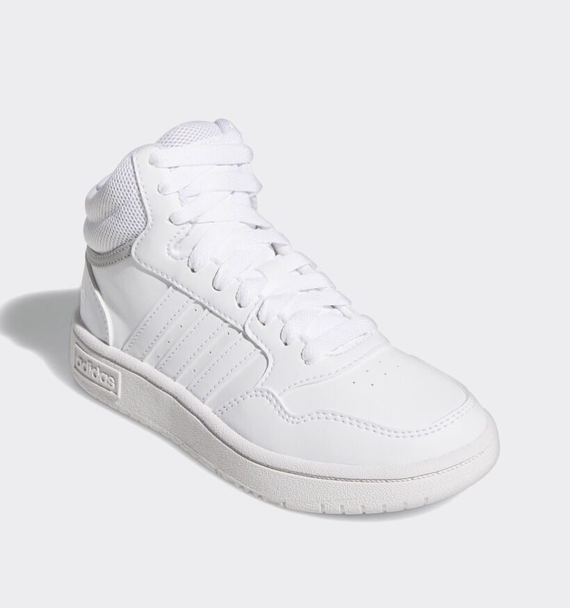 adidas Hoops 3.0 MID K Witte Hoge sneakers voor jongens, meisjes (341639)