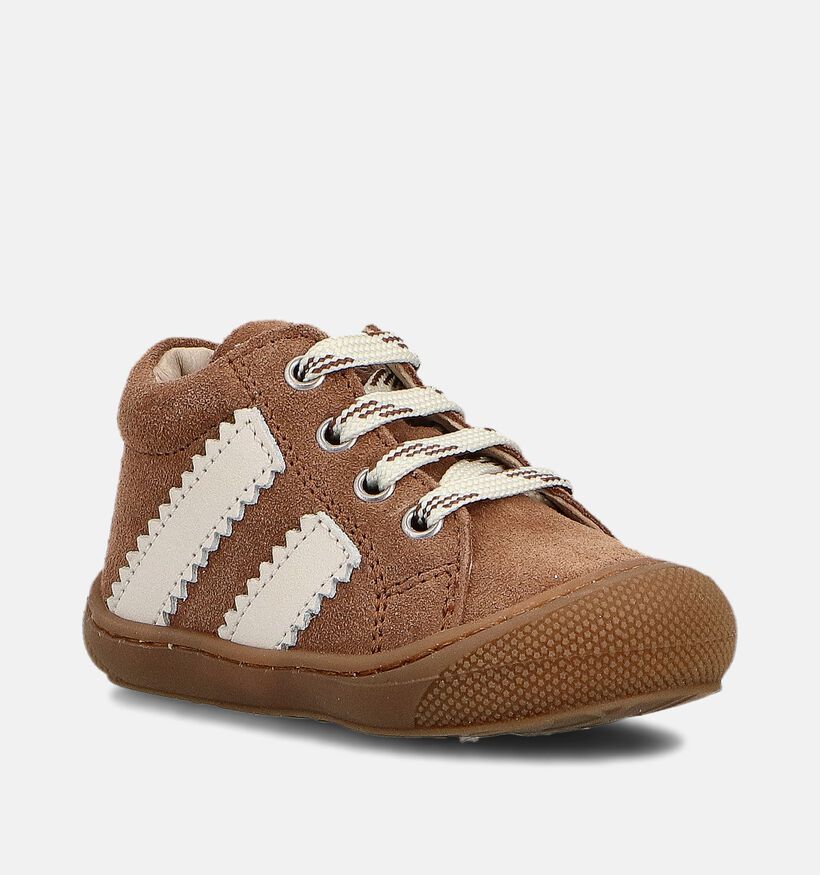 Naturino Macks 2 Suede Chaussures bébé en Cognac pour filles, garçons (364279) - pour semelles orthopédiques