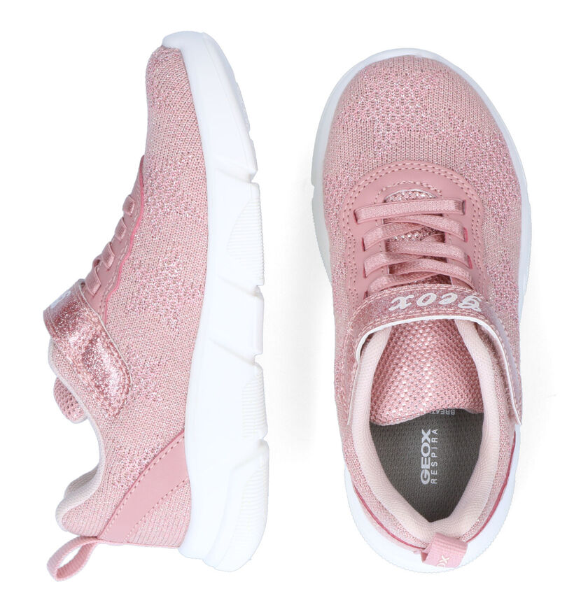 Geox Aril Baskets en Rose pour filles (302617) - pour semelles orthopédiques