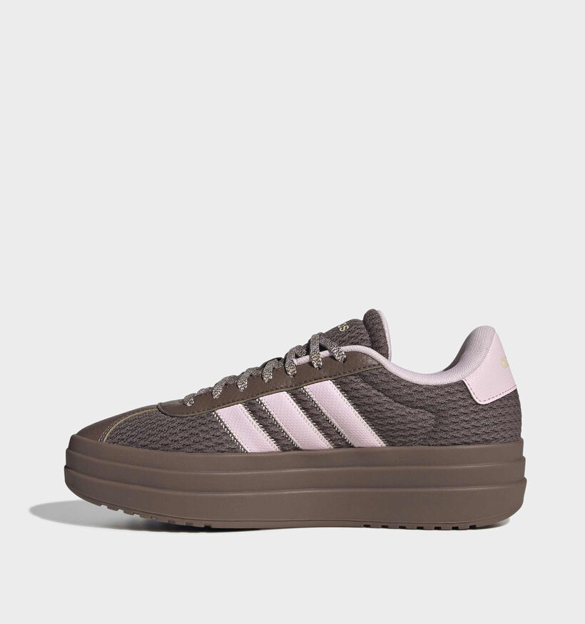 adidas VL Court Bold BruineC/Roze Sneakers voor dames (375338) - geschikt voor steunzolen