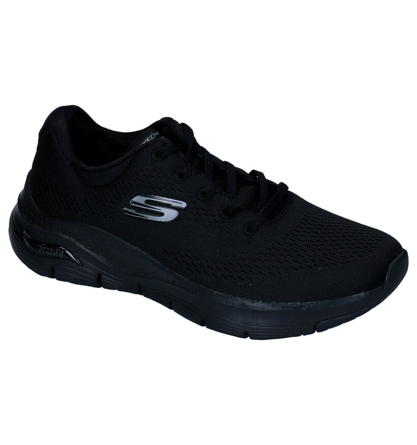 Skechers Arch Fit Big Appeal Zwarte Sneakers voor dames (310636) - geschikt voor steunzolen