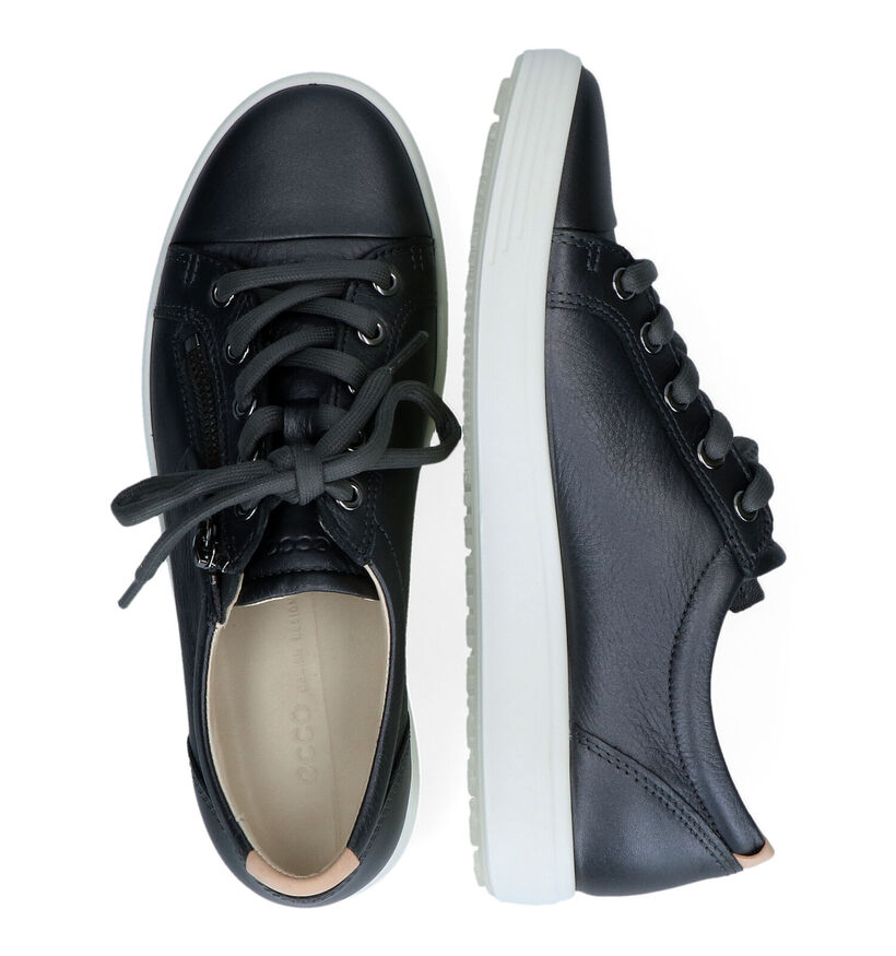 ECCO Soft 7 Chaussures à lacets en Gris pour femmes (314897) - pour semelles orthopédiques