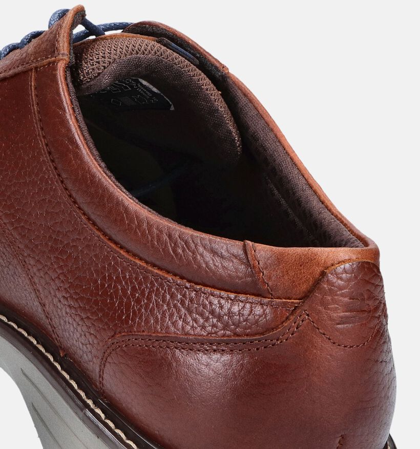 Bullboxer Cognac Veterschoenen voor heren (358648) - geschikt voor steunzolen