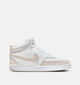 Nike Court Vision Mid Baskets en Blanc pour femmes (347834) - pour semelles orthopédiques