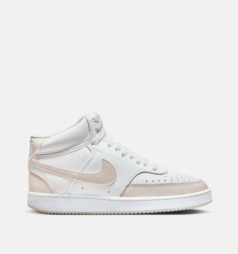 Nike Court Vision Mid Baskets en Blanc pour femmes (347834) - pour semelles orthopédiques