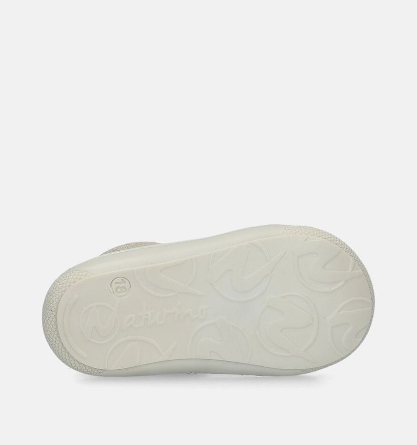 Naturino Cocoon Zip Suede Gouden Babyschoentjes voor meisjes (355318) - geschikt voor steunzolen