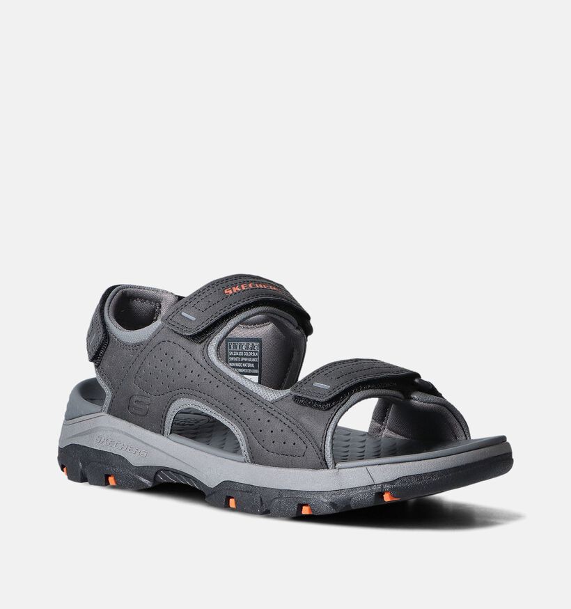 Skechers Tresmen Garo Sandales en Noir pour hommes (354766)
