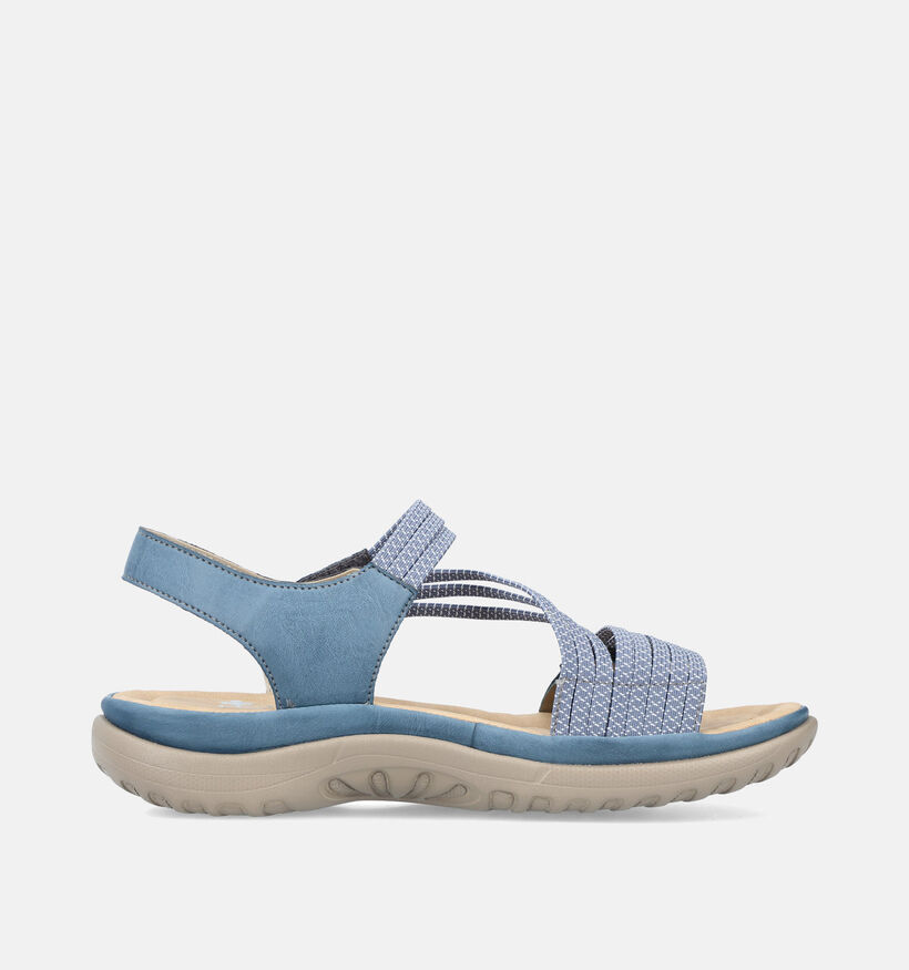 Rieker Sandales plates en Bleu pour femmes (354954)