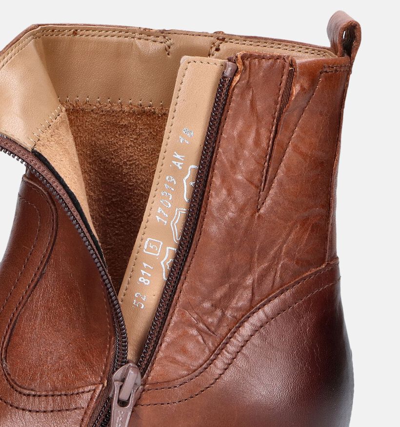 Gabor OptiFit Cognac Enkellaarsjes voor dames (347080) - geschikt voor steunzolen