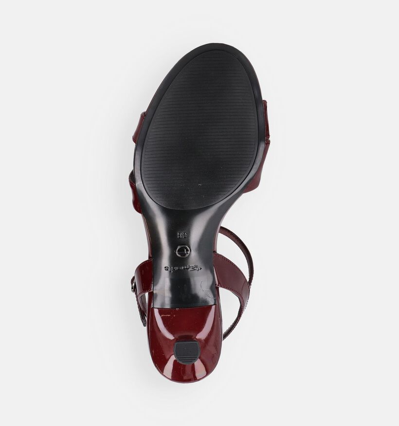 Tamaris Sandales &agrave; talons en Bordeaux pour femmes (371742)