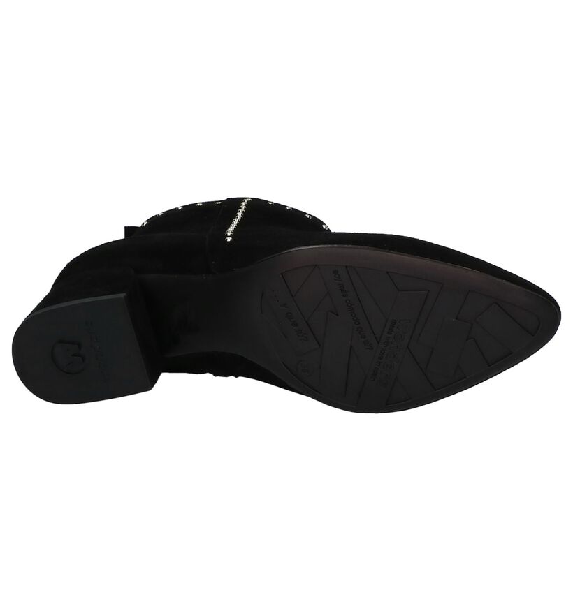 Wonders Bottillons en Noir en daim (232055)