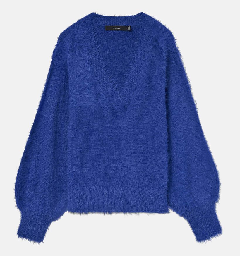 Vero Moda Poilu Pull en Bleu pour femmes (361230)