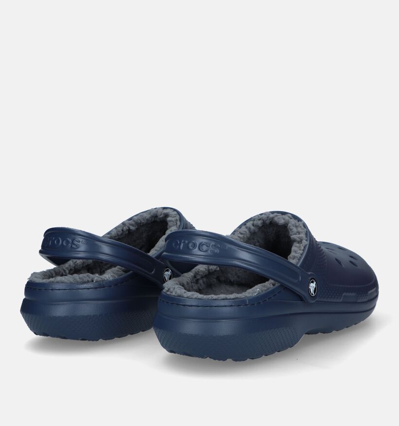 Crocs Classic Lined Nu-pieds en Bleu pour hommes (329657)