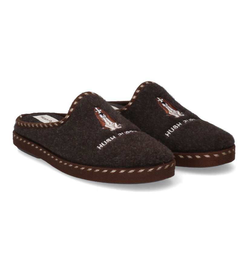 Hush Puppies Deux Pantoufles en Brun pour hommes (346544)