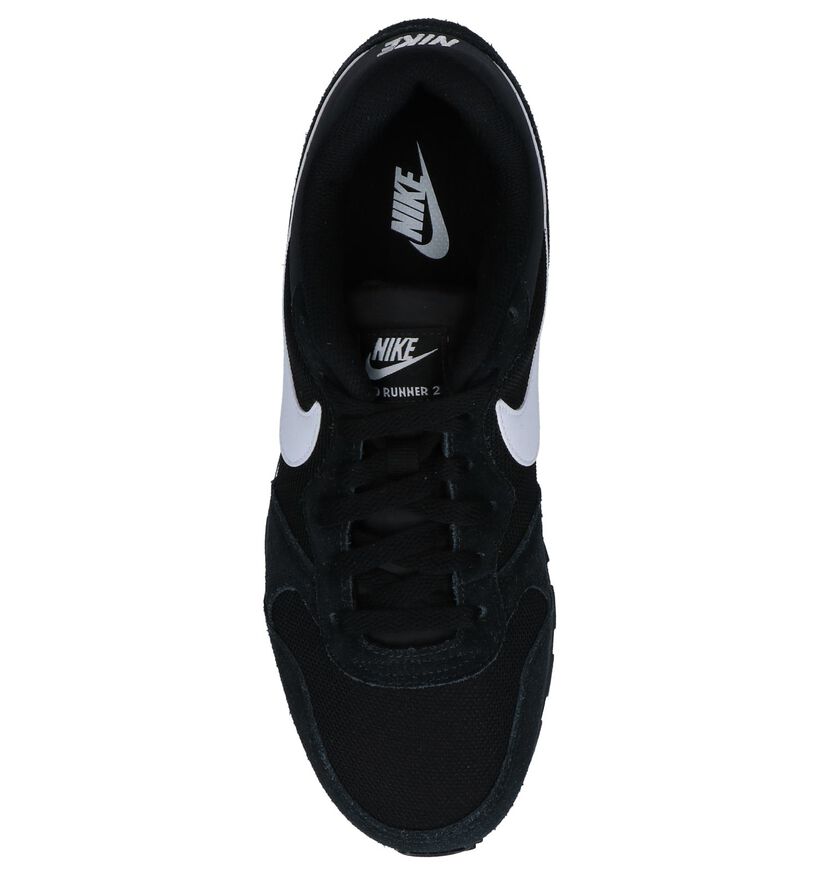 Zwarte Nike MD Runner 2 Lage Sneakers in daim (234112)