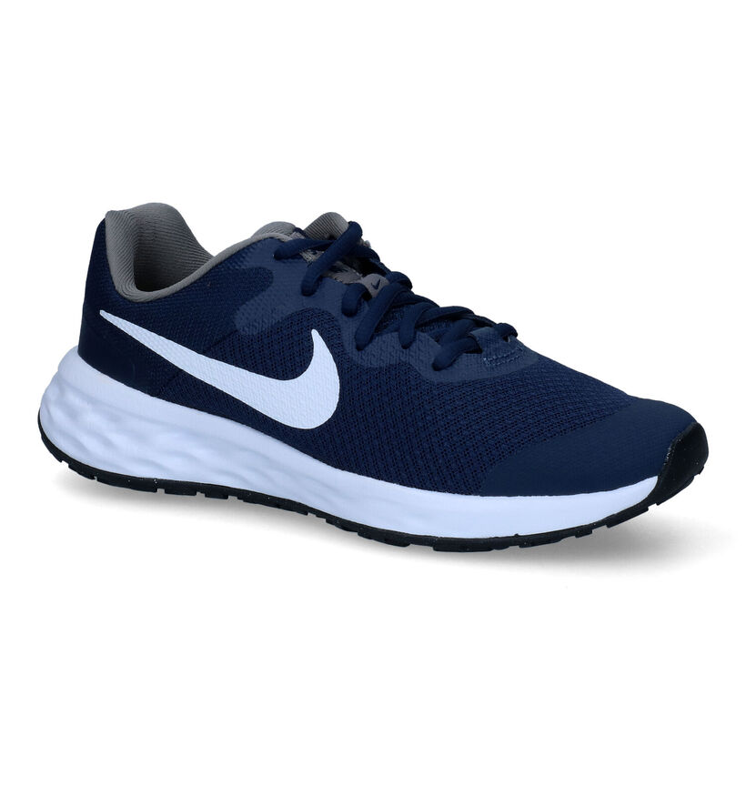 Nike Revolution 6 GS Zwarte Sneakers in stof (316283)