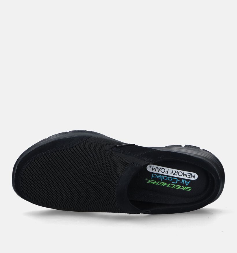 Skechers Flex Advantage 4.0 Zwarte Instappers voor heren (328064) - geschikt voor steunzolen