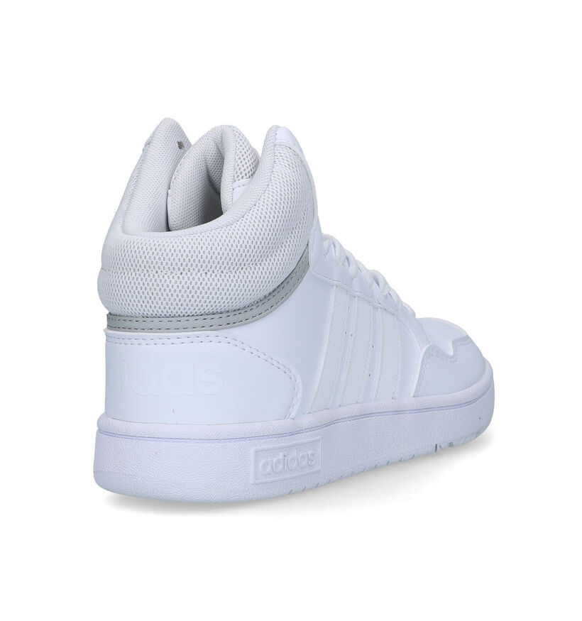 adidas Hoops mid 3.0 Witte Sneakers voor jongens, meisjes (324164)