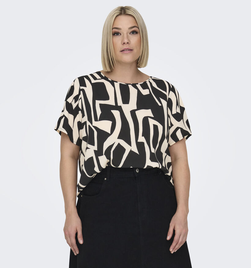 ONLY Carmakoma Vica T-shirt en Noir pour femmes (353244)