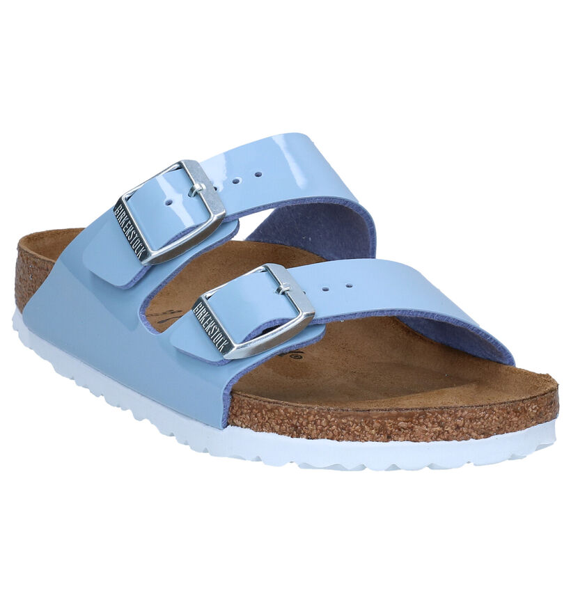 Birkenstock Arizona Birko Flor Nu-pieds en Blanc pour femmes (337963)