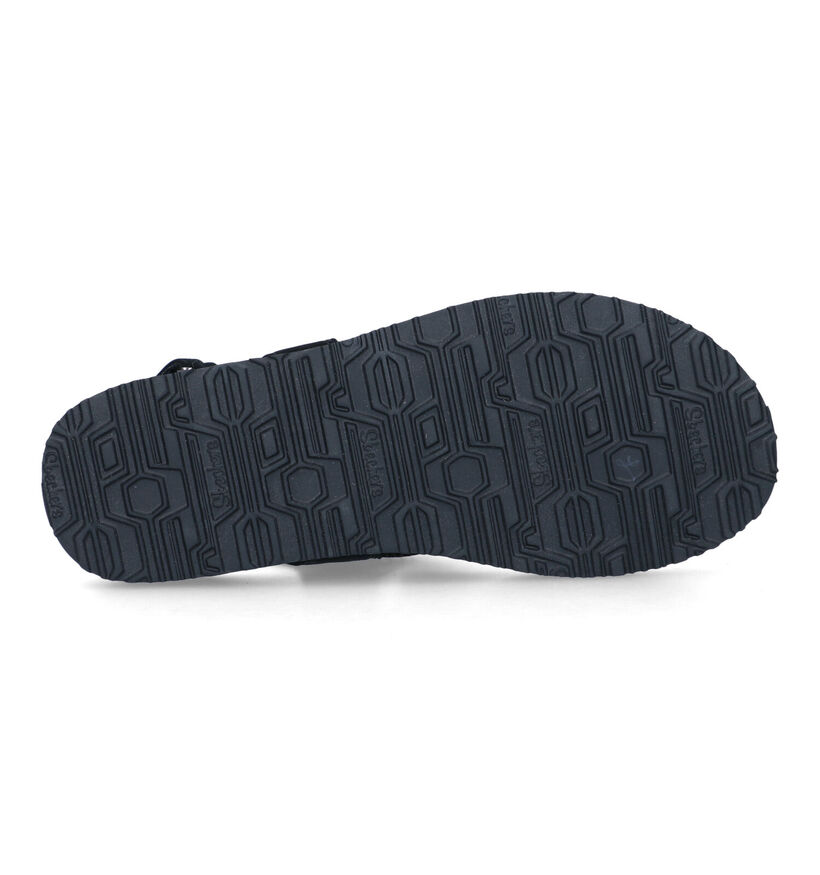 Skechers Arch Fit Zwarte Sandalen in stof (319373)