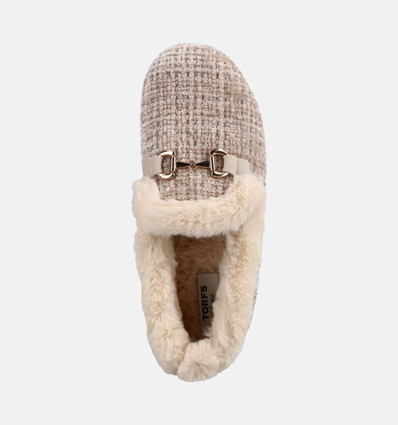 Torfs Home Beige Gesloten Pantoffels voor dames (380873) - geschikt voor steunzolen