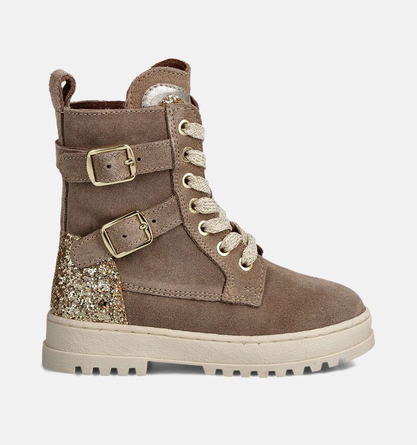 Milo & Mila Chaussures hautes en Taupe pour filles (362941)