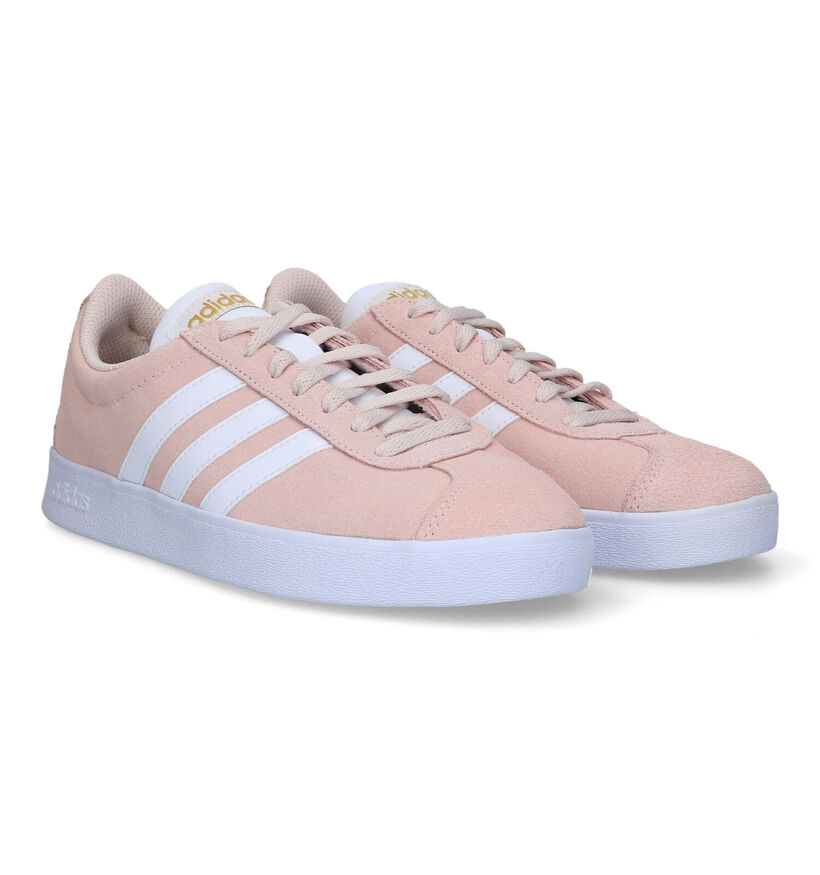 adidas Vl Court 2.0 Baskets en Rose pour femmes (318833)