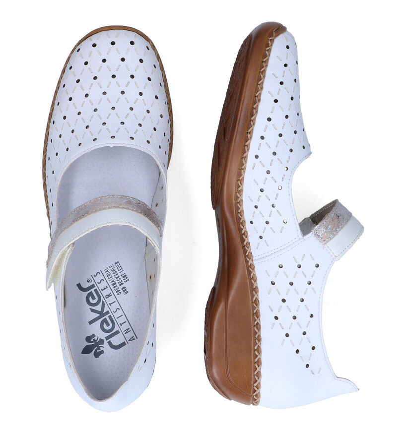 Rieker Witte Lage Schoenen voor dames (323679)