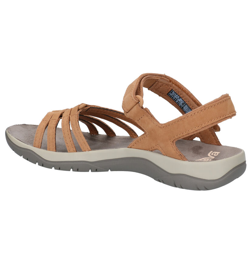 Teva Elzada Cognac Sandalen in nubuck (289235)