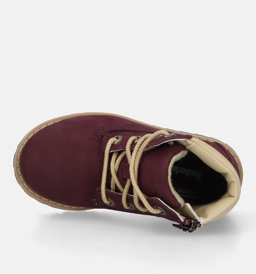 Timberland Pokey Pine 6IN BOOT Chaussures pour bébé en Bordeaux pour filles, garçons (329090) - pour semelles orthopédiques