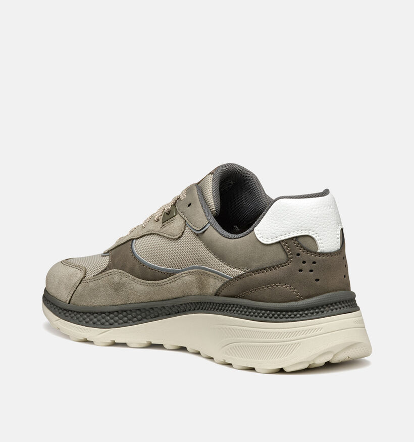 Geox Spherica Actif X1 Kaki Veterschoenen voor heren (353857) - geschikt voor steunzolen