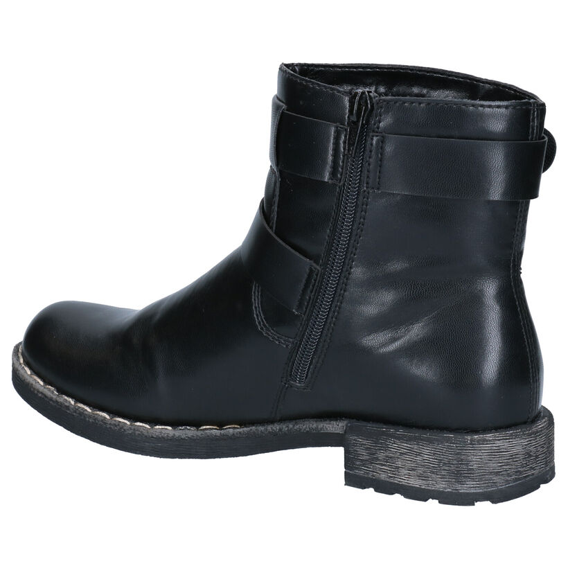 Stoere Kaki Boots met Rits Rieker in kunstleer (234714)